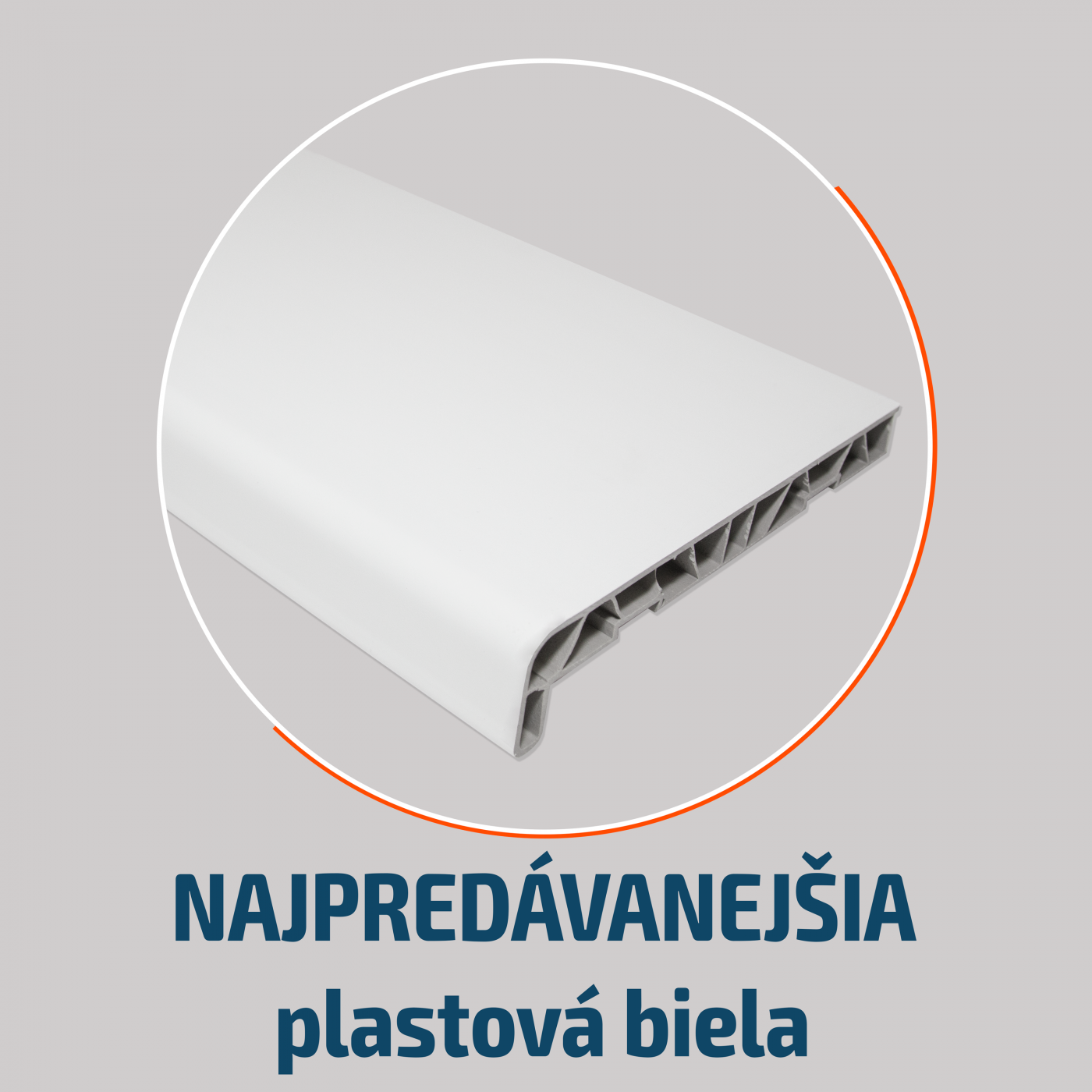 vnutorne plastove parapety biela